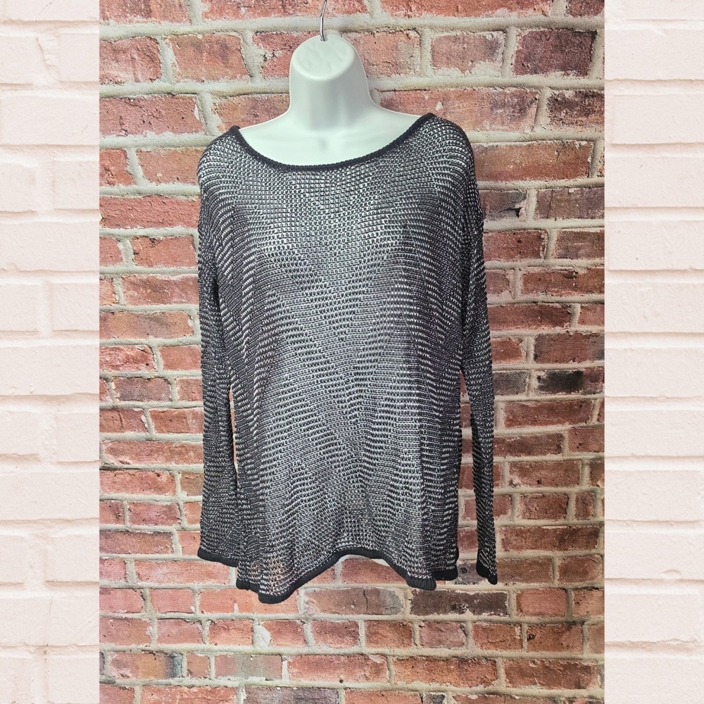 Women's‎ SOCIOLOGY Acrylic Long Sleeves Top Large